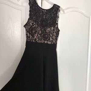 Laced top homecoming dress